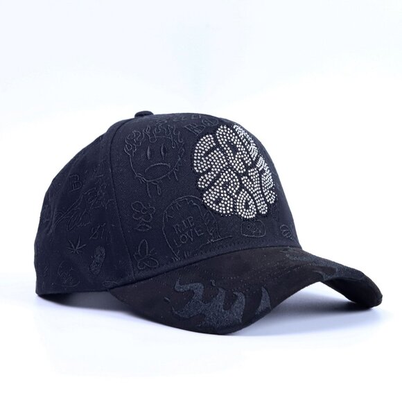 DandyHats Other - NWT Dandy Hats x Sad Boyz Black Snapback – Gothic Crystal Letter Logo